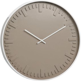 Elegancki zegar ścienny z białą ramą, Ø 40 cm
