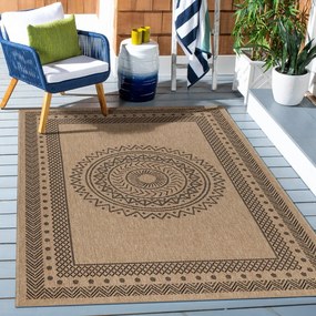 Czarno-naturalny chodnik odpowiedni na zewnątrz 80x250 cm Dhaka – Ayyildiz Carpets