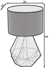 Lampa stołowa BENIGNE czarna ELTAP