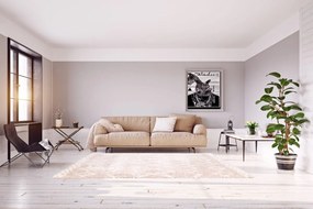 Dywan poliestrowy Dream Romby Beżowy 80 cm x 150 cm