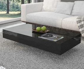 Niski stolik kawowy Pixel 90x60 cm, kolor czarny połysk