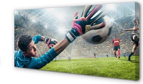 Obraz drukowany na płótnie Dynamika Bramkarskiej Obrony