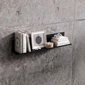 Półka wisząca JOANNE 700 mm, czarna