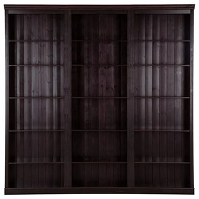 Brązowy regał z litego drewna sosnowego 222x223 cm Anita – Støraa