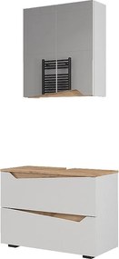 Zestaw mebli łazienkowych biały 80x35x57.5 marelle