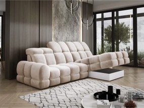 Narożnik TOLLO MINI S Prawostronny Elektryczna regulacja Salvador 01 kolor Kremowy WERSAL