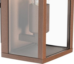 Inteligentna lampa ścienna rdzawo-brązowa 26 cm IP44 z WiFi ST64 - Charlois