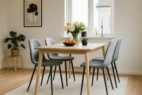 PROMOCJA Szare krzesło FOX z czarnymi nogami II. gatunek