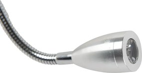 Nowoczesna lampa ścienna biała z czarnym aksamitnym kloszem - Brescia