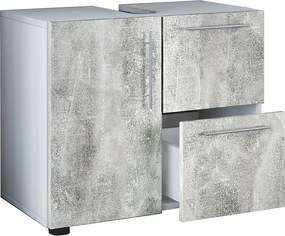 Drewniana szafka łazienkowa z szufladą Flandu