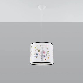 Lampy wiszące nowoczesny Gufo, PVC - 1 źródło światła 4000K - L.30 x H.82 cm - wielokolorowy