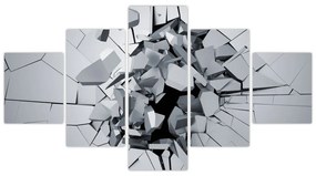 Obraz abstrakcja 3D (125x70 cm)