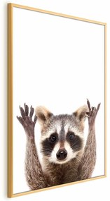 Plakat Szop 21x30 cm z ramą złotą bez marginesu ARTGEIST B