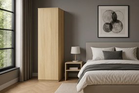 Minimalistyczna Szafa W Kolorze Dąb Artisan C8-F98