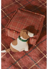 Czerwony bawełniany dywan odpowiedni do prania/tkany ręcznie 90x120 cm Tartan Vintage Red – Lorena Canals