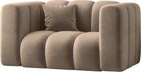 Fotel Grand, tkanina Salvador, Ciemnobeżowy
