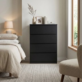 Komoda NUDO 70 cm do Salonu Sypialni Czarny
