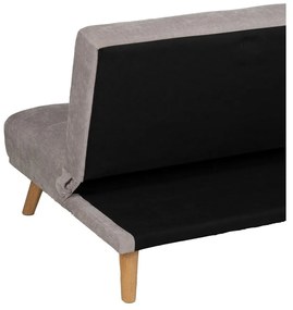 Jasnoszara rozkładana sofa z tkaniny szenilowej 178 cm – Ixia