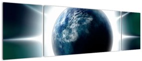 Obraz napromieniowanej planety (170x50 cm)