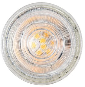Set van 5 GU10 50mm dimbaar in Kelvin LED lampen helder 4.9W 400 lm 2200-3000K