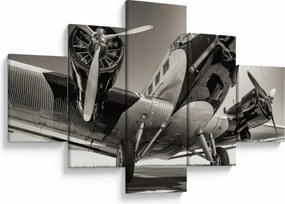 Obraz - Historyczne samoloty (125x70 cm)