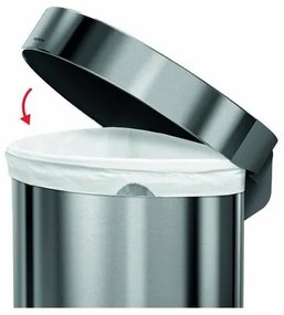 Simplehuman Kosz na śmieci z pedałem 45 l, stalmatowa