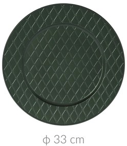 Podstawka dekoracyjna pod talerz, Ø 33 cm, zielony