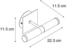 Nowoczesny Kinkiet / Lampa scienna chrom IP44 - Wanna 2 Nowoczesny Oswietlenie wewnetrzne