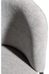 Szare tapicerowane fotele jadalniane zestaw 2 szt. Ginny – MOME