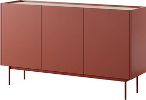 Komoda: Cegła, Blat: Dąb Linea, 144 x 83 x 37 cm