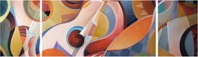 Obraz - Muzyczny abstrakt (170x50 cm)