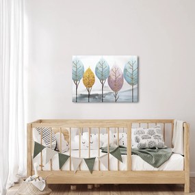 Obraz - Designowe drzewa (70x50 cm)
