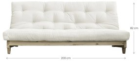 Sofa rozkładana z jasnobeżowym pokryciem Karup Design Fresh Natural