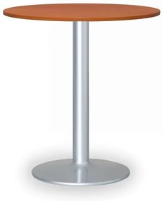 Stolik konferencyjny FILIP II, średnica 80 cm, szara podstawa, czereśnia