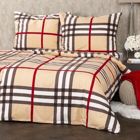 4Home Pościel flanelowa Krata, 140 x 200 cm, 70 x 90 cm, 140 x 200 cm, 70 x 90 cm