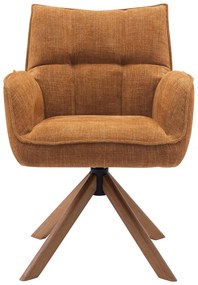 Pomarańczowe krzesła zestaw 2 szt. Marilla – Unique Furniture