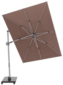 KNIRPS 320 x 320 cm - luksusowy wahadłowy parasol ogrodowy z drążkiem bocznym : Kolor parasola Knirps - Czerwony