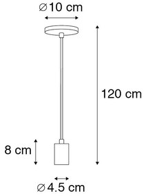 Nowoczesna lampa wisząca złota - FacilDesignerski Oswietlenie wewnetrzne