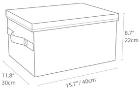 Niebieskie pudełko Bigso Box of Sweden Wanda, 30x20 cm