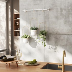 Plastikowe wiszące osłonki na doniczki na zioła zestaw 3 szt. ø 7,5 cm Triflora – Umbra