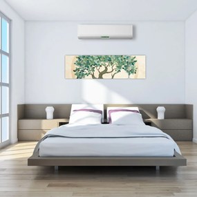 Obraz – Elegancka mozaika z drzewem (170x50 cm)