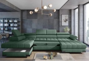 Narożnik SELVA XL Lewostronny z funkcją spania w tkaninie MEMPHIS 12 WERSAL