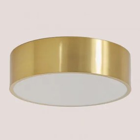 Metalowa Lampa Sufitowa Volto Złoto - Sklum