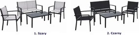 4 elementowy szary zestaw mebli do ogrodu K2-M93
