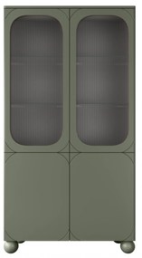 Witryna Sonatia II do salonu 100 cm - oliwka