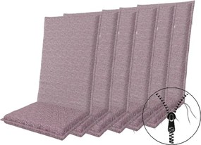 Doppler ART 4043 - zestaw 6 szt. poduszek na krzesło z wysokim oparciem