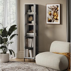 Regał na książki biały 36x36x188 eliza