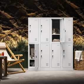 Szafka socjalna ubraniowa BHP szara: IGOREK 1 Plus