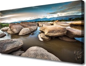 Fotoobraz na płótnie Surowy Pejzaż Skalny