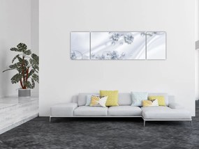 Obraz - kwiatowy wzór (170x50 cm)